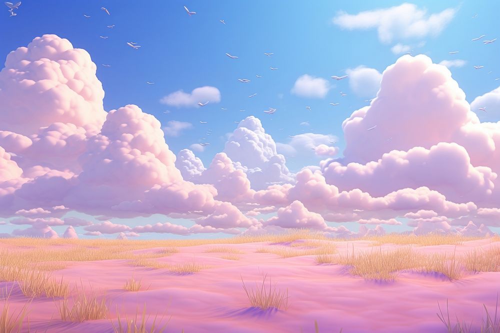 Sky landscape outdoors horizon. AI generated Image by rawpixel.