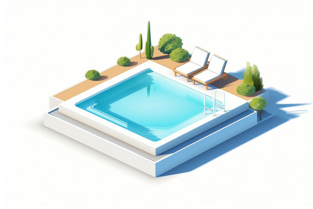 Outdoors pool swimming pool relaxation. AI generated Image by rawpixel.