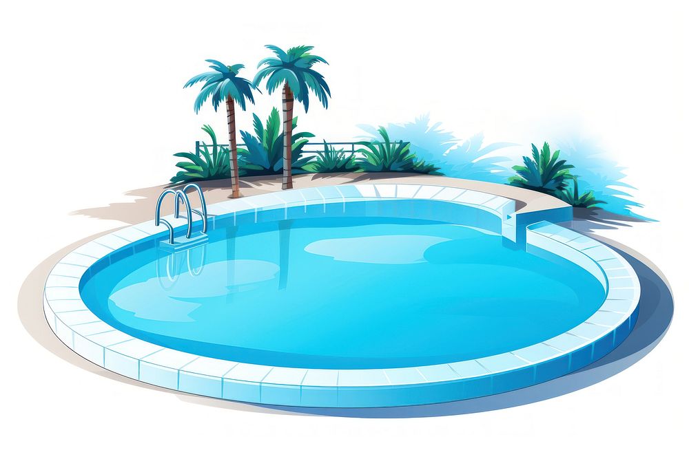 Outdoors resort hotel pool. AI generated Image by rawpixel.