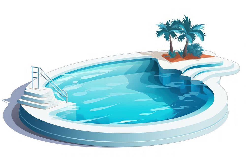 Outdoors jacuzzi pool swimming pool. AI generated Image by rawpixel.