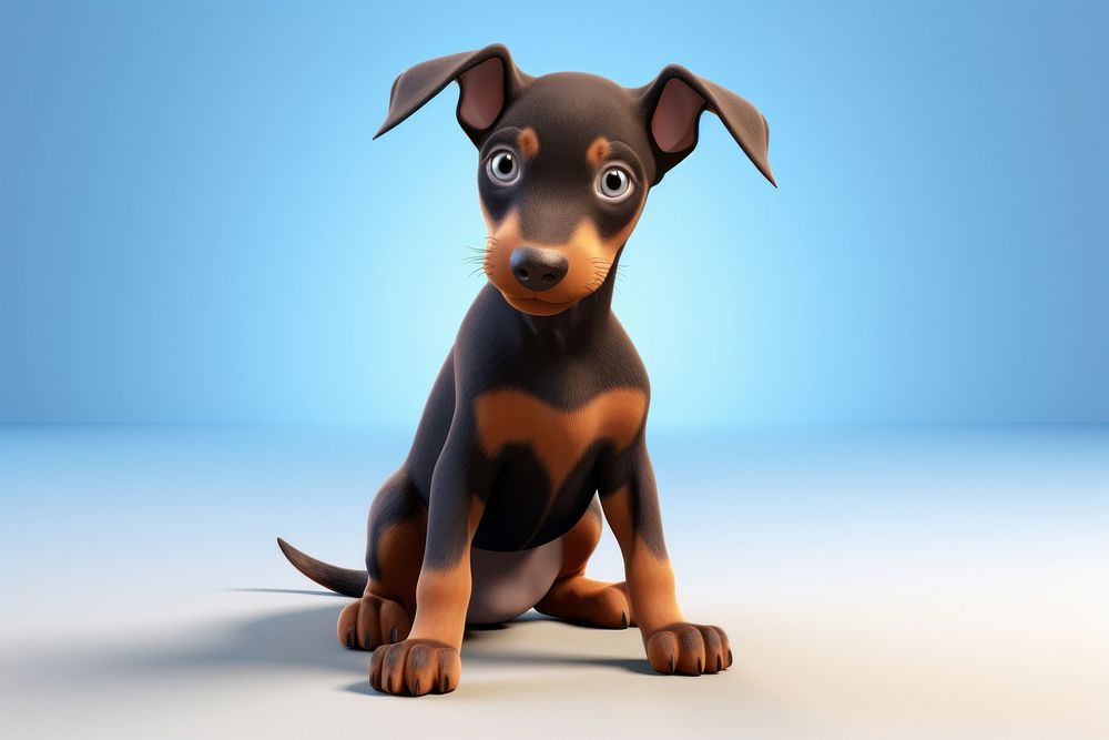 Cartoon mammal animal puppy. AI generated Image by rawpixel.