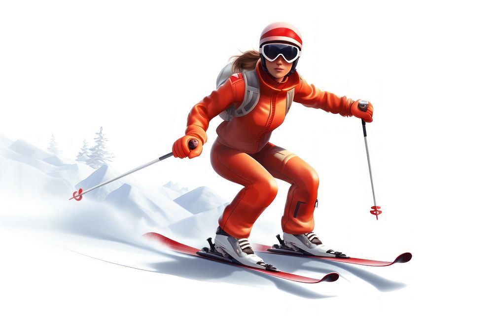 Skiing recreation footwear sports. AI generated Image by rawpixel.