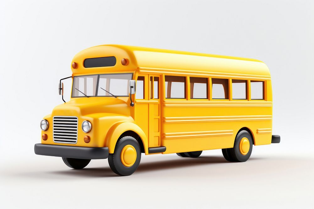 Bus vehicle yellow wheel. AI generated Image by rawpixel.