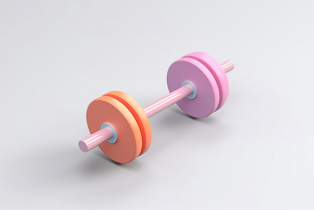 Barbell sports white background weightlifting. AI generated Image by rawpixel.