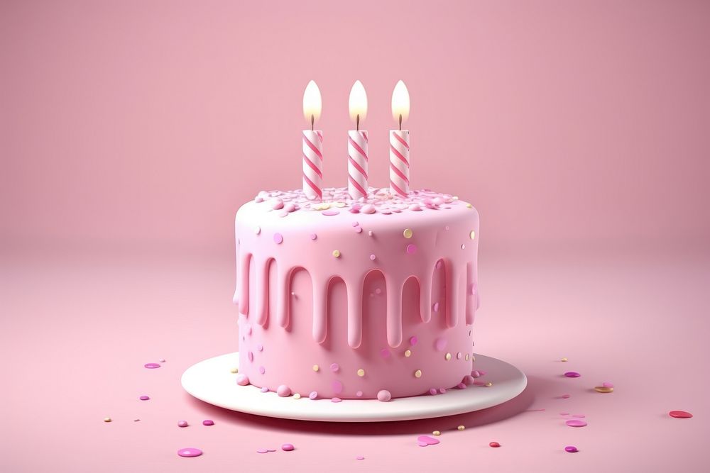Cake birthday dessert food. AI generated Image by rawpixel.