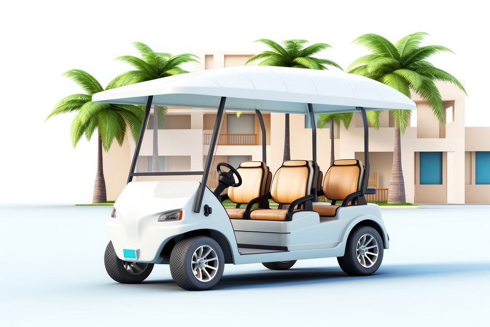 Golf car vehicle wheel. AI generated Image by rawpixel.