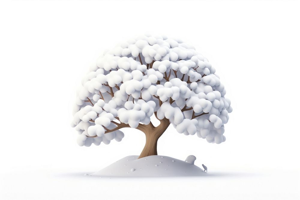 Tree outdoors plant white. AI generated Image by rawpixel.