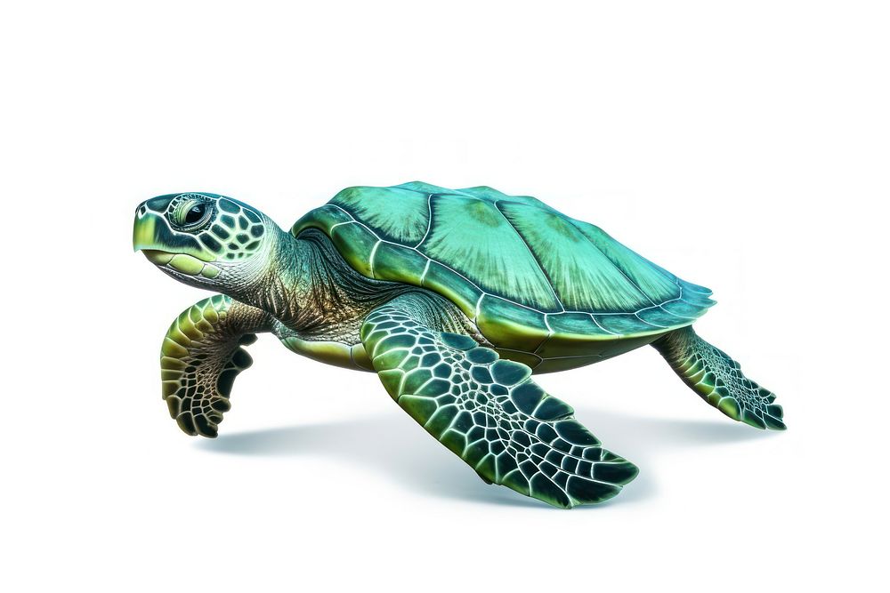 Reptile animal turtle green. AI generated Image by rawpixel.