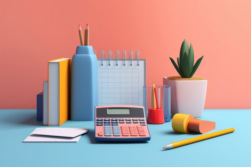 Pencil office supplies mathematics electronics. AI generated Image by rawpixel.