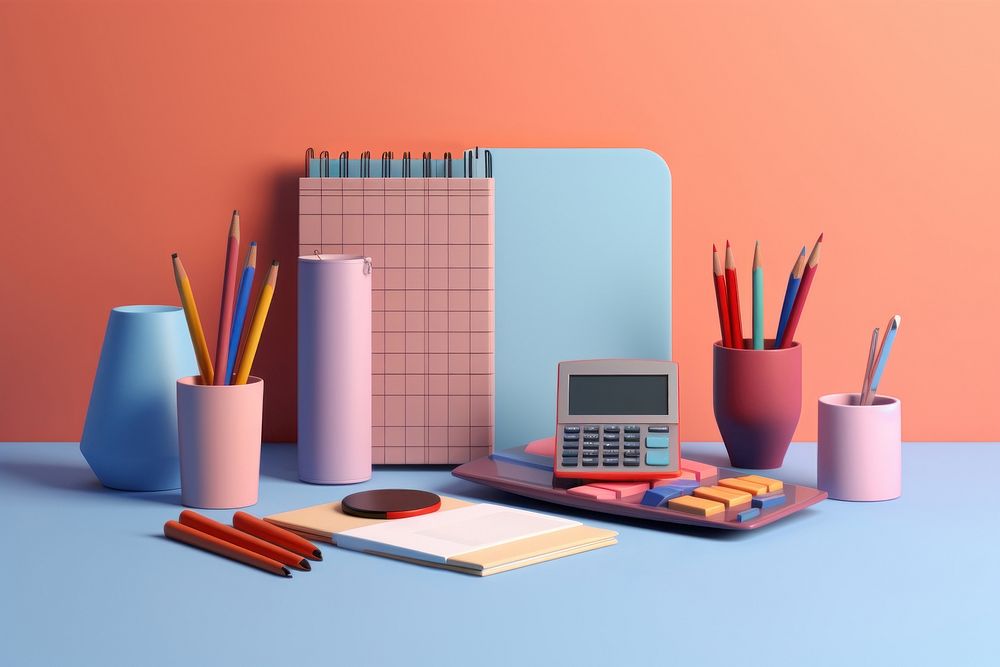 Pencil table desk art. AI generated Image by rawpixel.