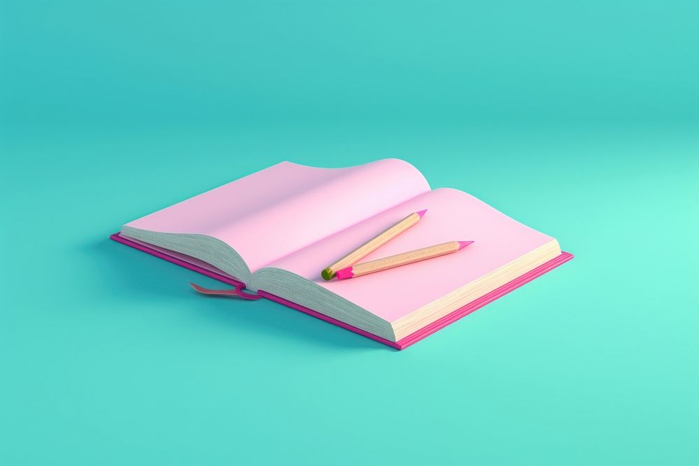 Pencil book publication diary. AI generated Image by rawpixel.