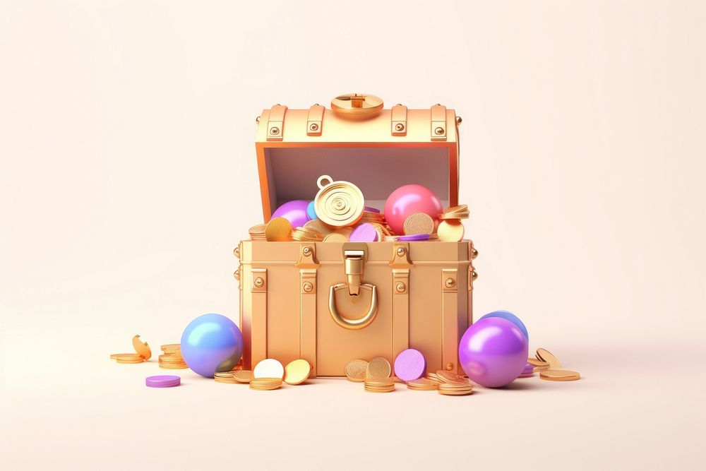 Treasure celebration decoration container. AI generated Image by rawpixel.