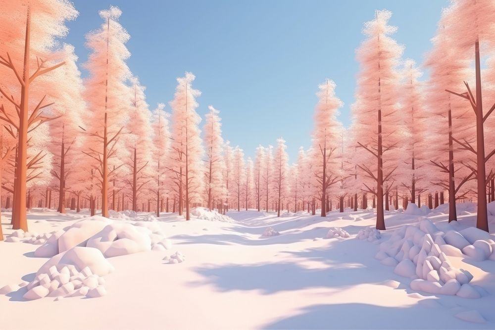 Winter backgrounds landscape outdoors. AI generated Image by rawpixel.