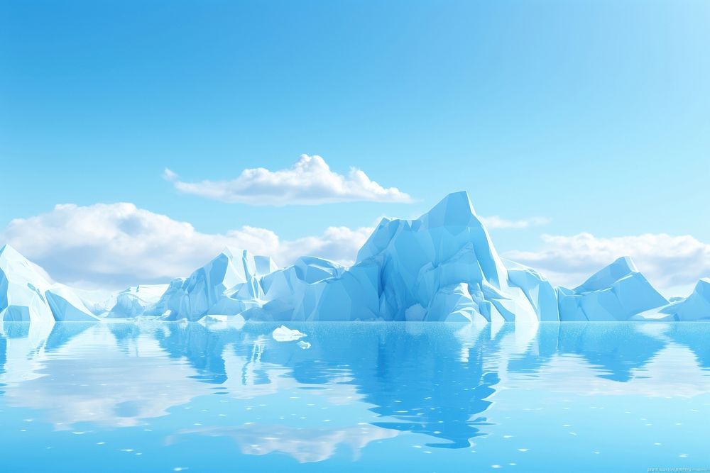 Landscape nature ice mountain. AI generated Image by rawpixel.