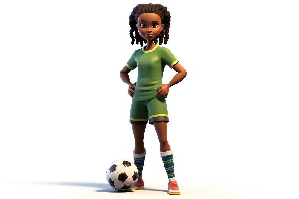 Standing football cartoon sports. AI generated Image by rawpixel.
