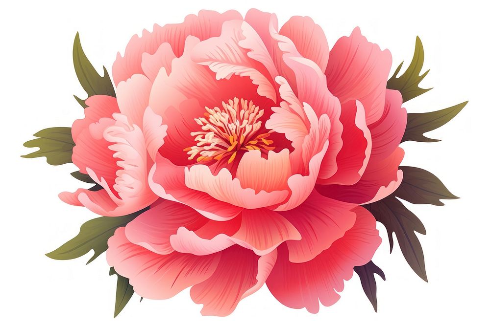 Flower plant peony rose. AI generated Image by rawpixel.