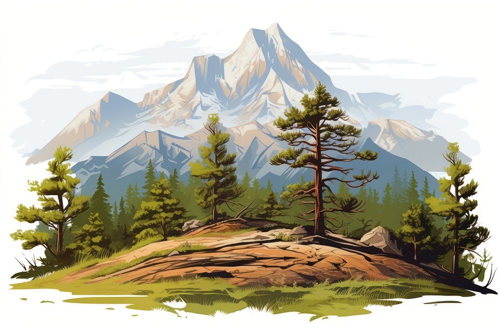 Landscape wilderness mountain outdoors. AI generated Image by rawpixel.