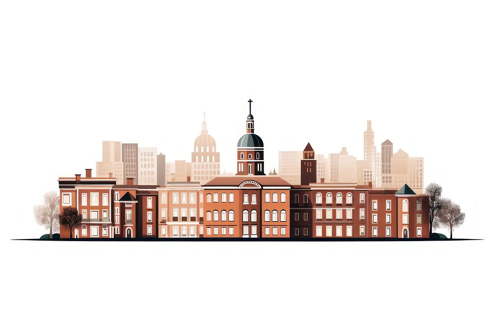 City building architecture downtown. AI generated Image by rawpixel.