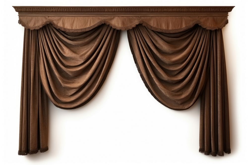 Curtain furniture window white background. AI generated Image by rawpixel.