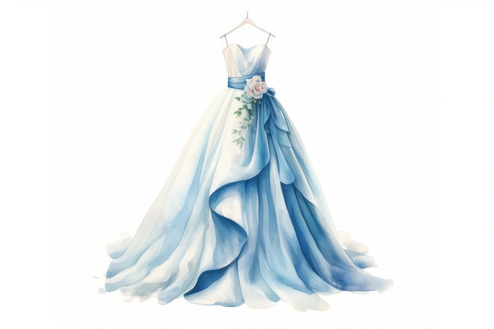 Wedding dress fashion gown. AI generated Image by rawpixel.
