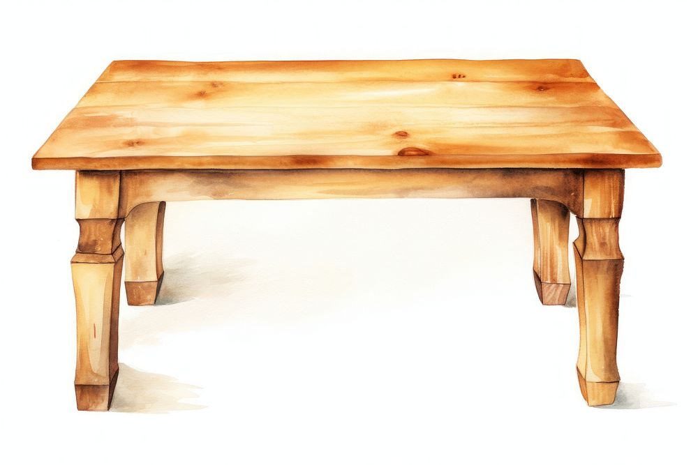 Table wood furniture bench. AI generated Image by rawpixel.