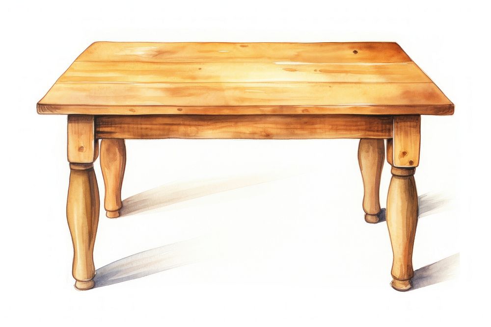 Table wood furniture bench. AI generated Image by rawpixel.