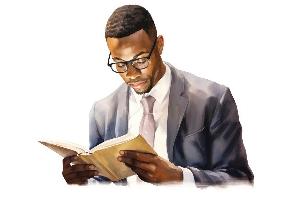 Glasses reading sitting paper. AI generated Image by rawpixel.