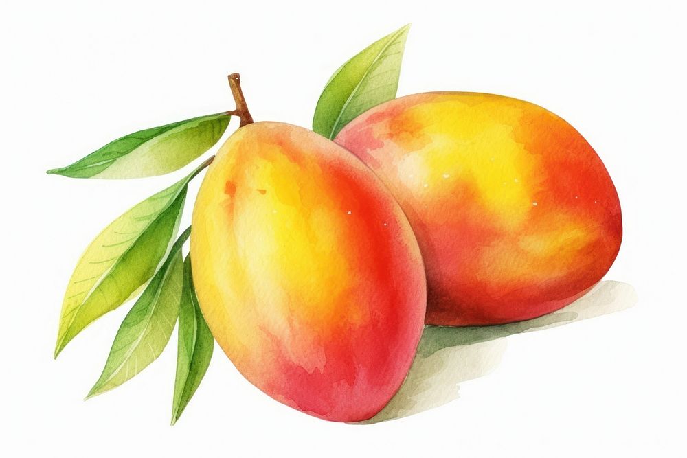 Peach fruit apple plant. AI generated Image by rawpixel.