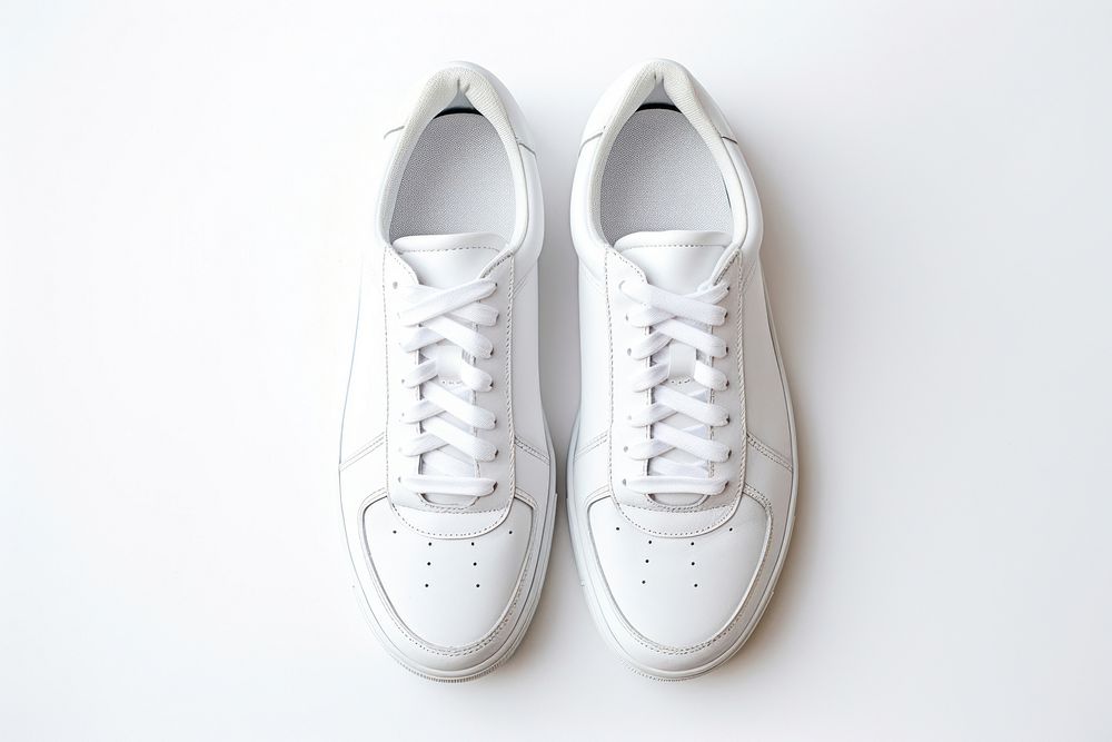 Footwear sneaker white shoe. AI generated Image by rawpixel.