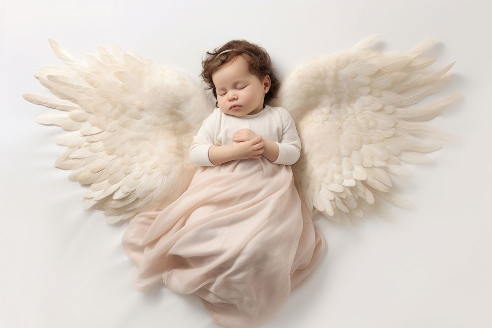 Angel baby sleeping portrait. | Premium Photo - rawpixel