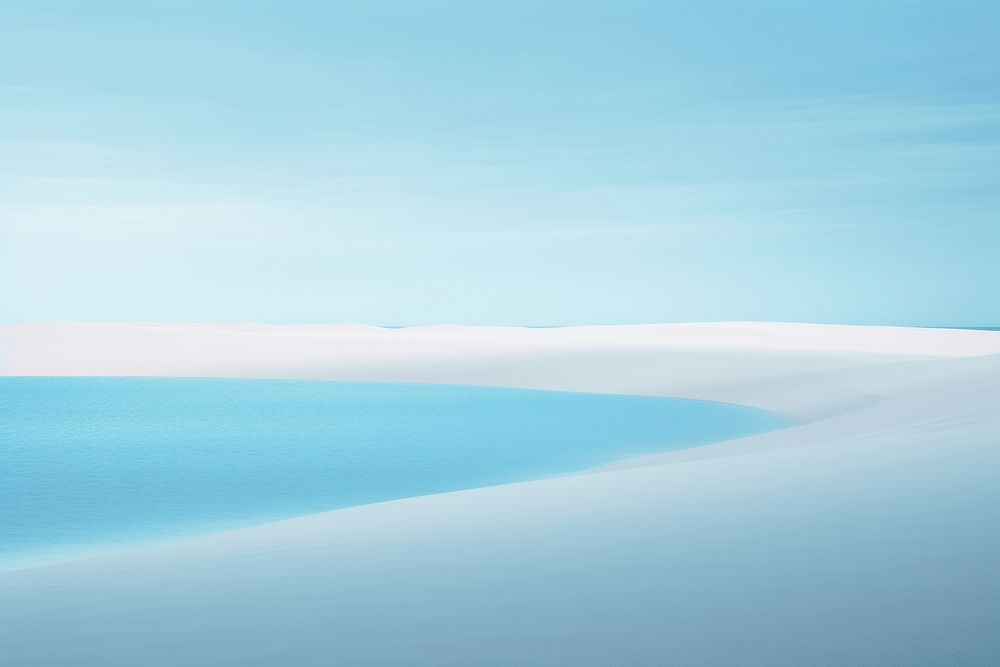 Landscape beach sand blue. AI generated Image by rawpixel.