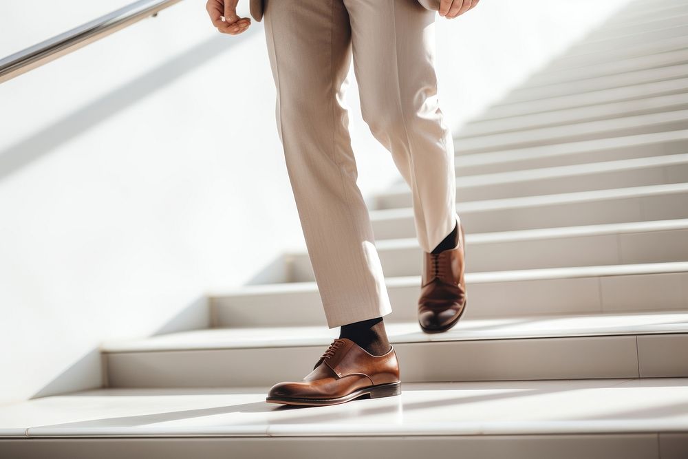 Businessmen's leather shoes. 