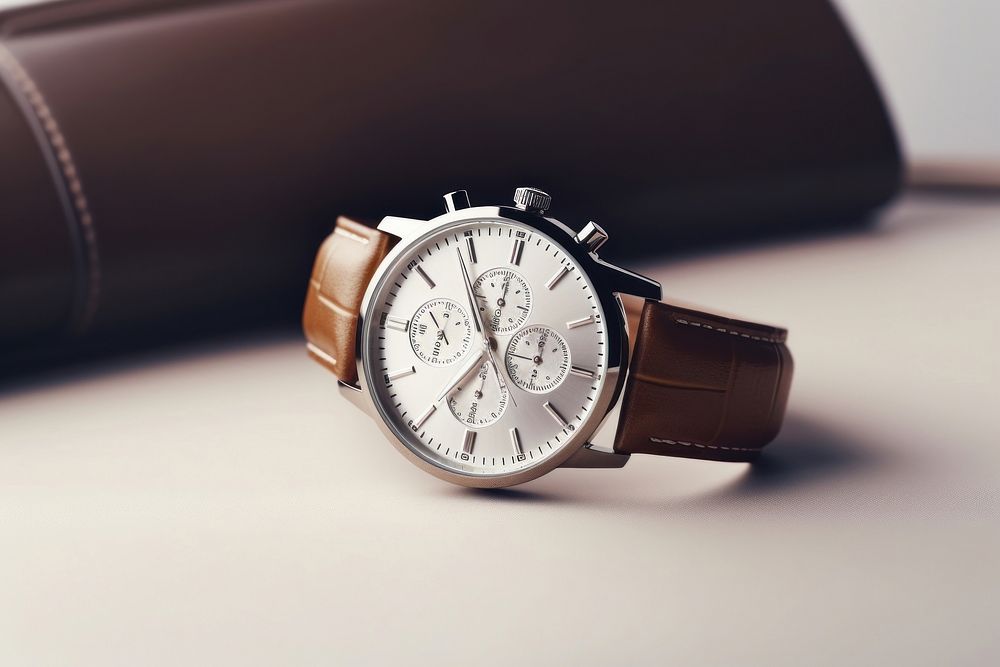 Wristwatch platinum accuracy silver. AI generated Image by rawpixel.