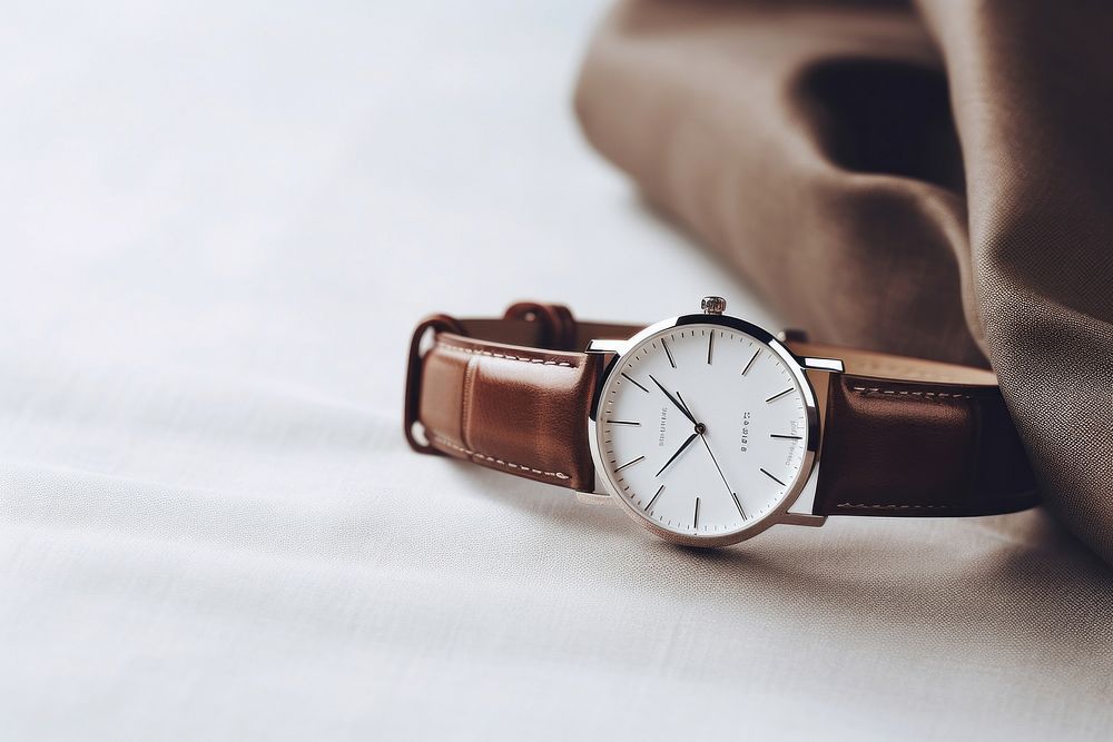 Wristwatch white accessories accessory. AI generated Image by rawpixel.