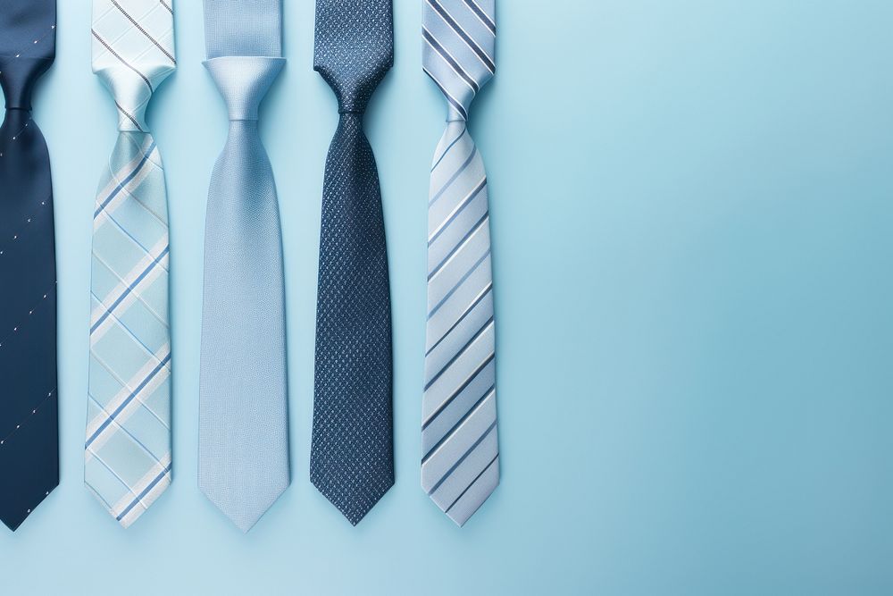 Tie necktie table blue. AI generated Image by rawpixel.