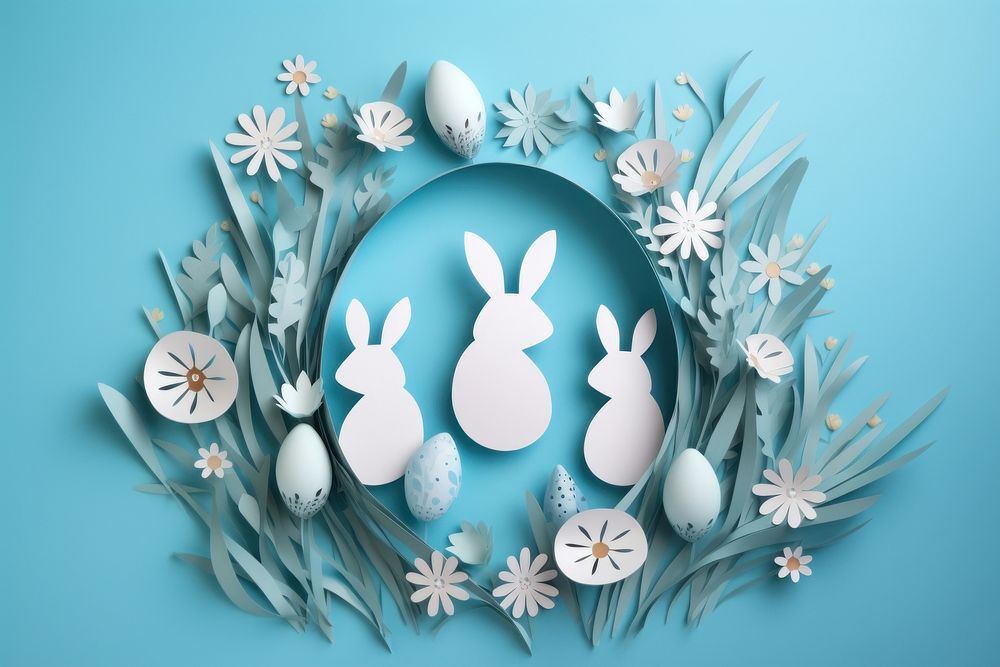 Egg easter plant blue. AI generated Image by rawpixel.