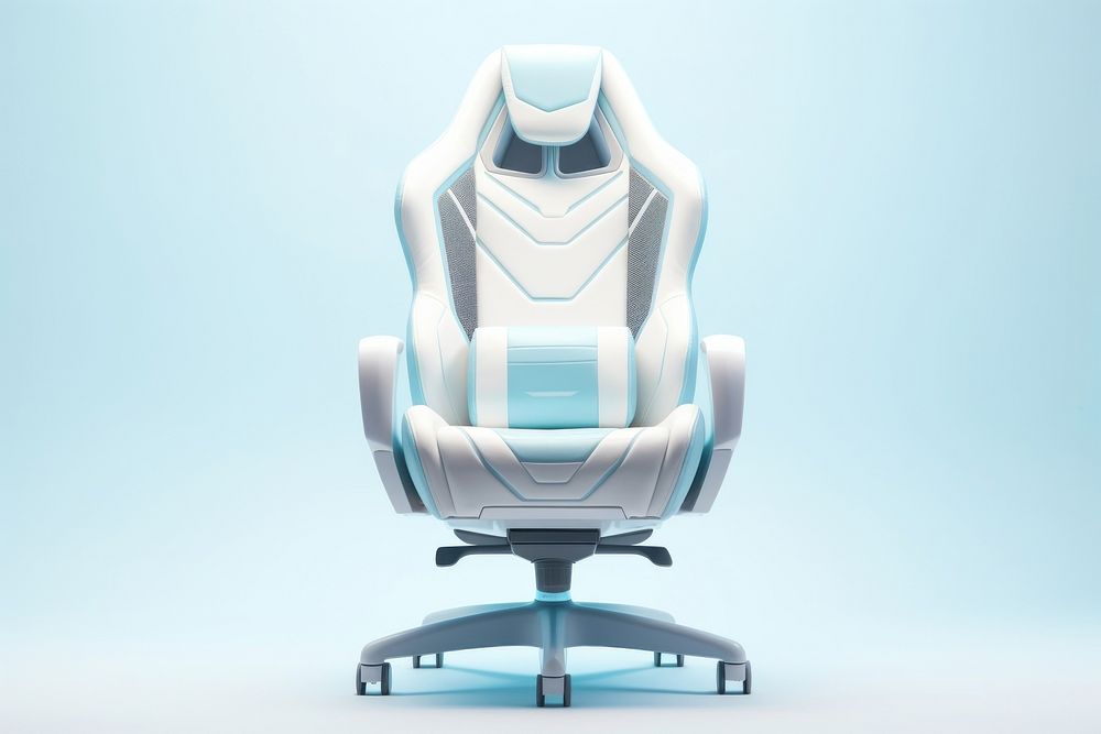Chair furniture blue technology. AI generated Image by rawpixel.