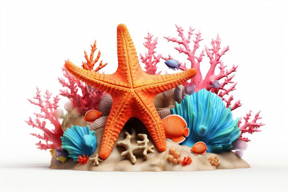 Starfish nature animal reef. AI generated Image by rawpixel.