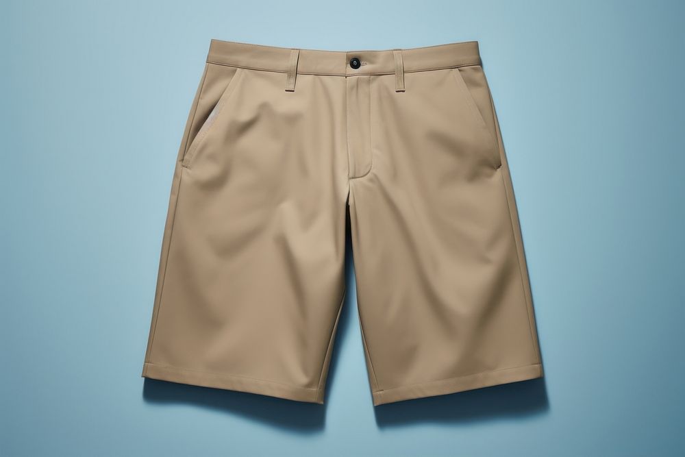 Shorts khaki studio shot underpants. 