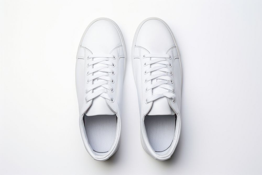 Footwear sneaker white shoe. AI generated Image by rawpixel.