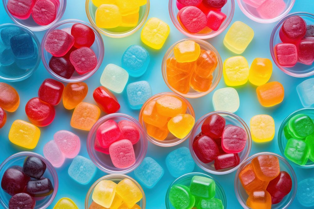 Candy confectionery backgrounds jelly. AI generated Image by rawpixel.