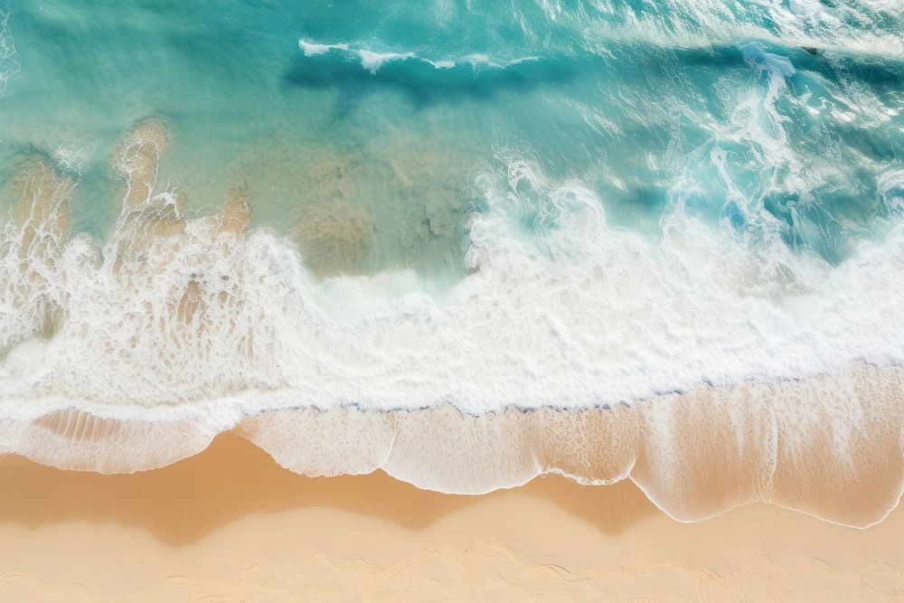 Beach sea outdoors nature. AI generated Image by rawpixel.