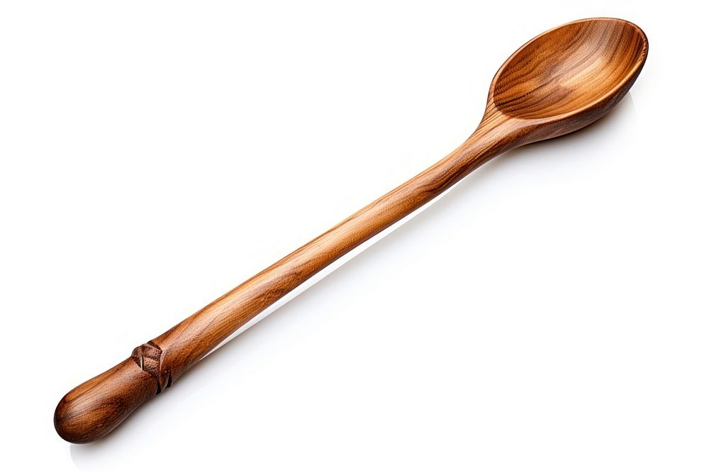 Spoon ladle wood white background. AI generated Image by rawpixel.