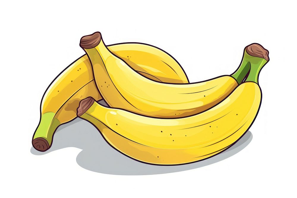 Banana cartoon plant food. AI generated Image by rawpixel.