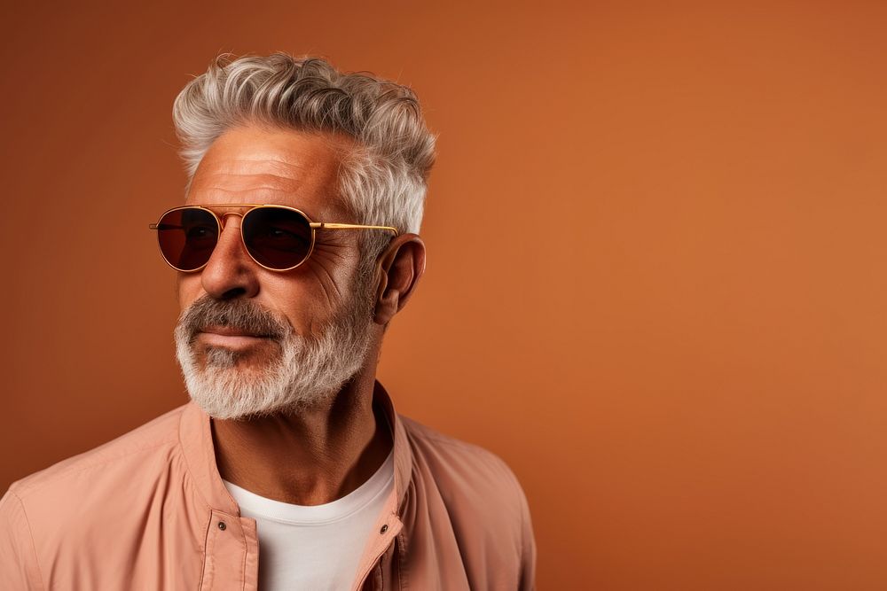 Sunglasses portrait adult beard. AI generated Image by rawpixel.