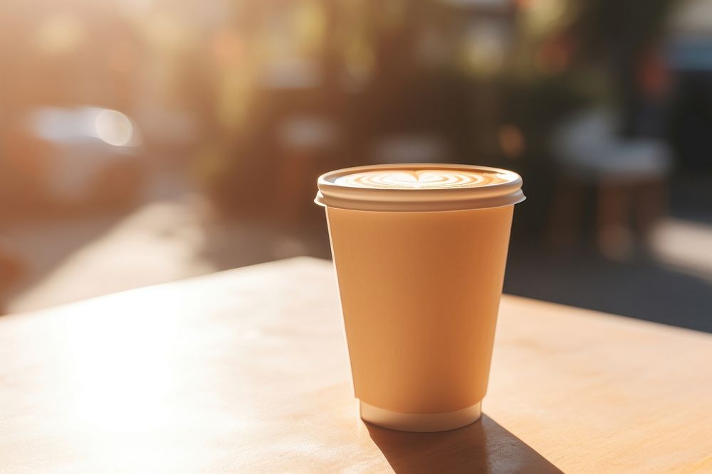 Coffee cup drink latte. AI generated Image by rawpixel.