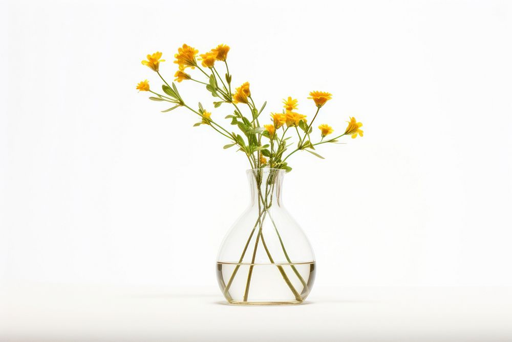 Flower vase glass plant. AI generated Image by rawpixel.