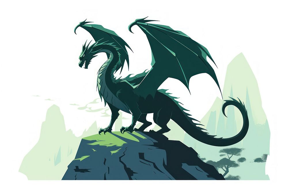 Dragon animal creativity outdoors. AI generated Image by rawpixel.