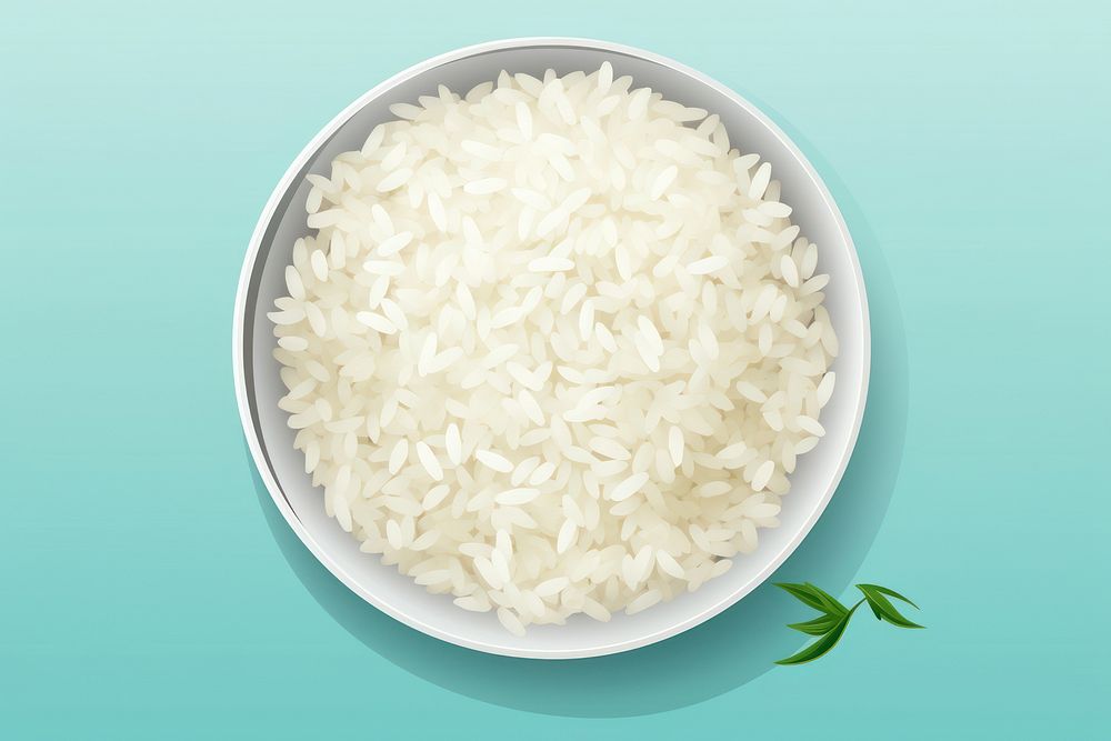 Rice food bowl vegetable. AI generated Image by rawpixel.