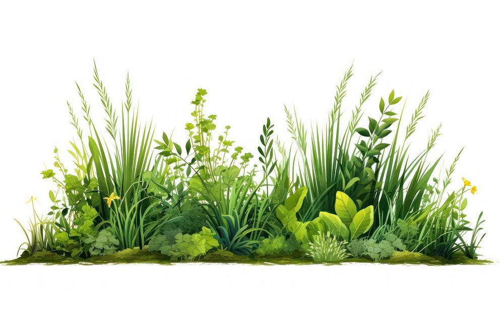 Plant grass green outdoors. AI generated Image by rawpixel.
